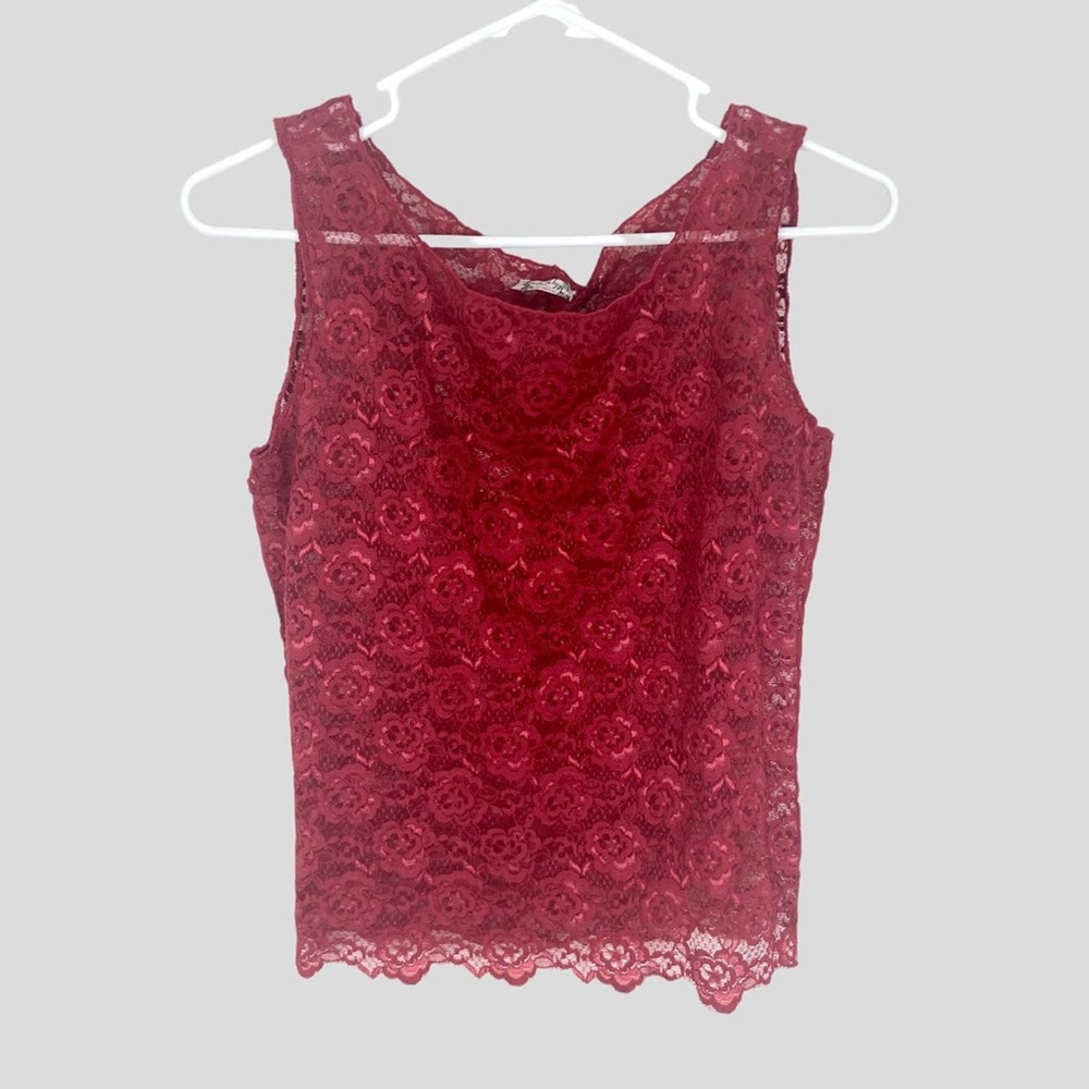 Intimately Free People Sheer Lace Sleeveless Top